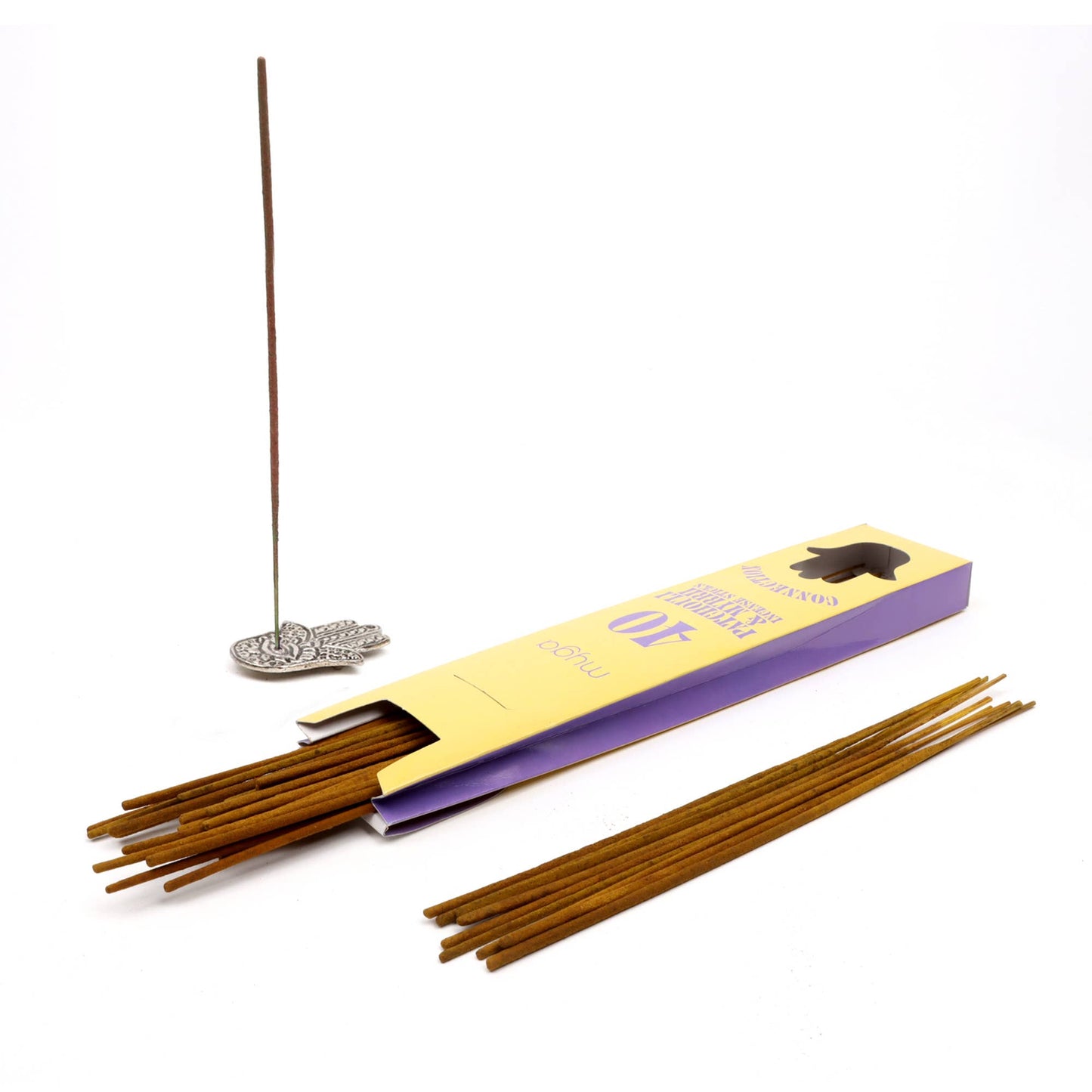 Spirit Incense Sticks, 40 Sticks with Metal Holder