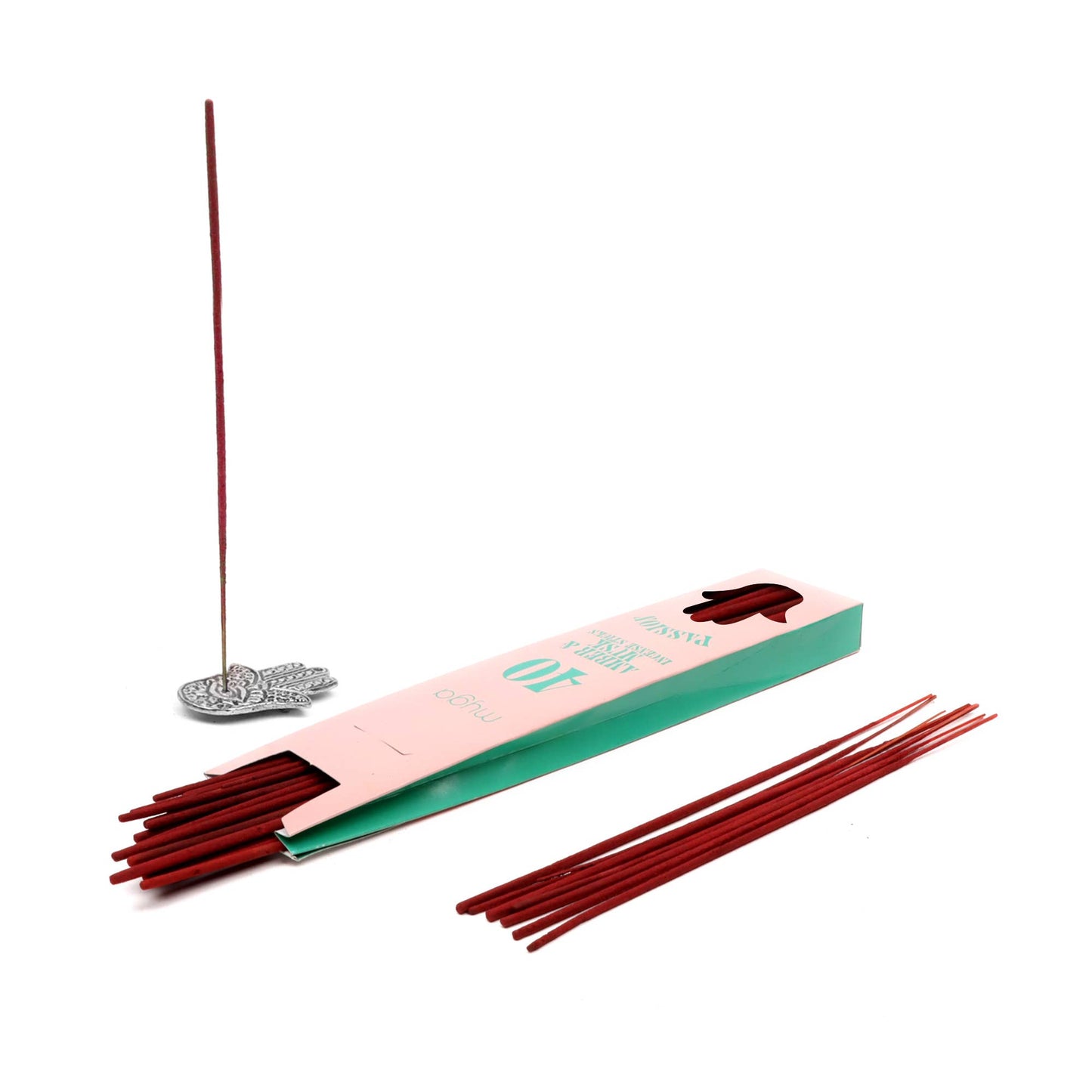 Spirit Incense Sticks, 40 Sticks with Metal Holder