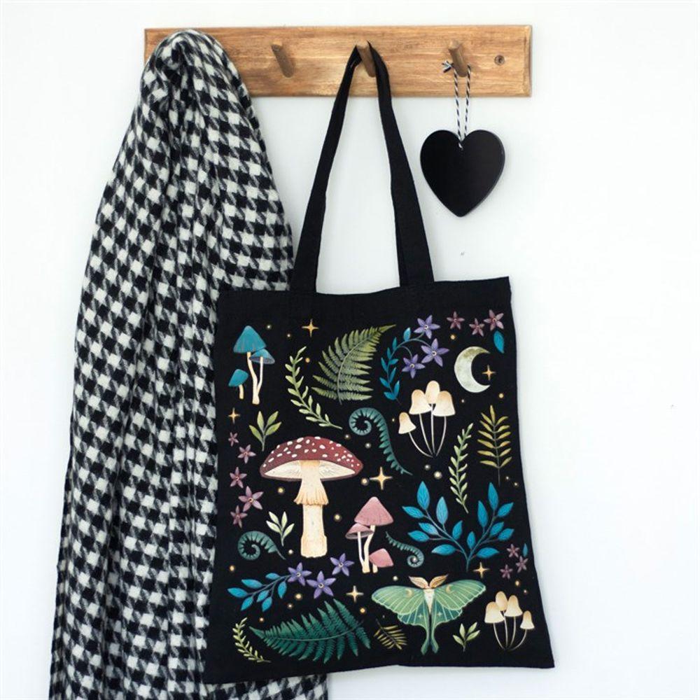 Dark Forest Print Polycotton Tote Bag - The Energy Emporium