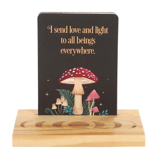 Affirmation Cards with Wooden Stand