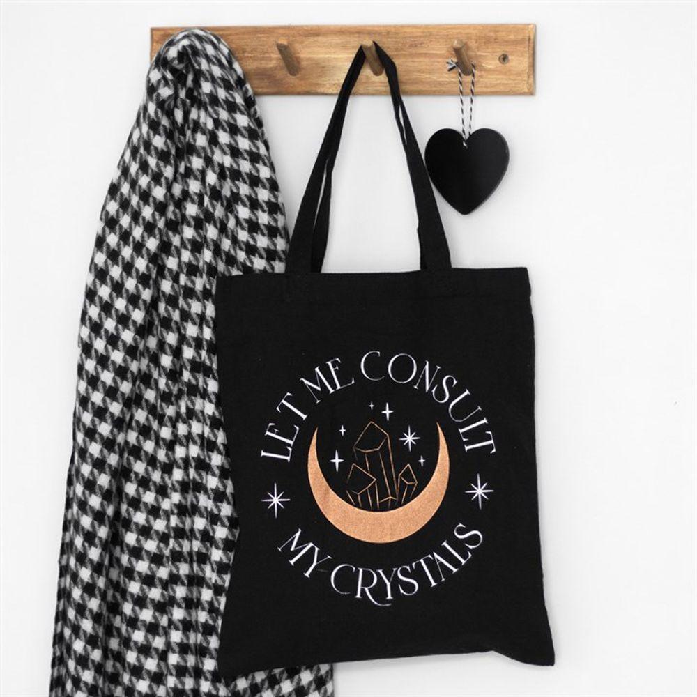 Let Me Consult My Crystals Polycotton Tote Bag - The Energy Emporium