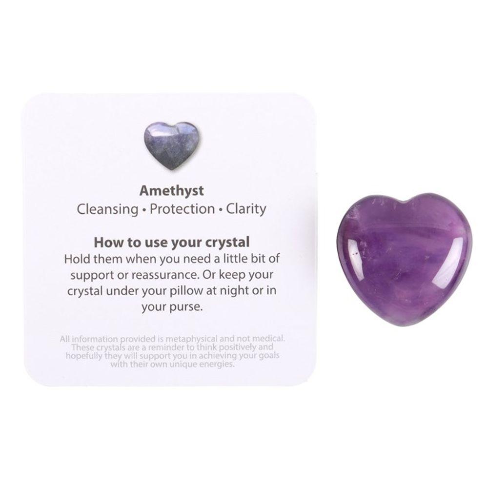 You Are Special to Me Amethyst Crystal Heart in a Bag - The Energy Emporium