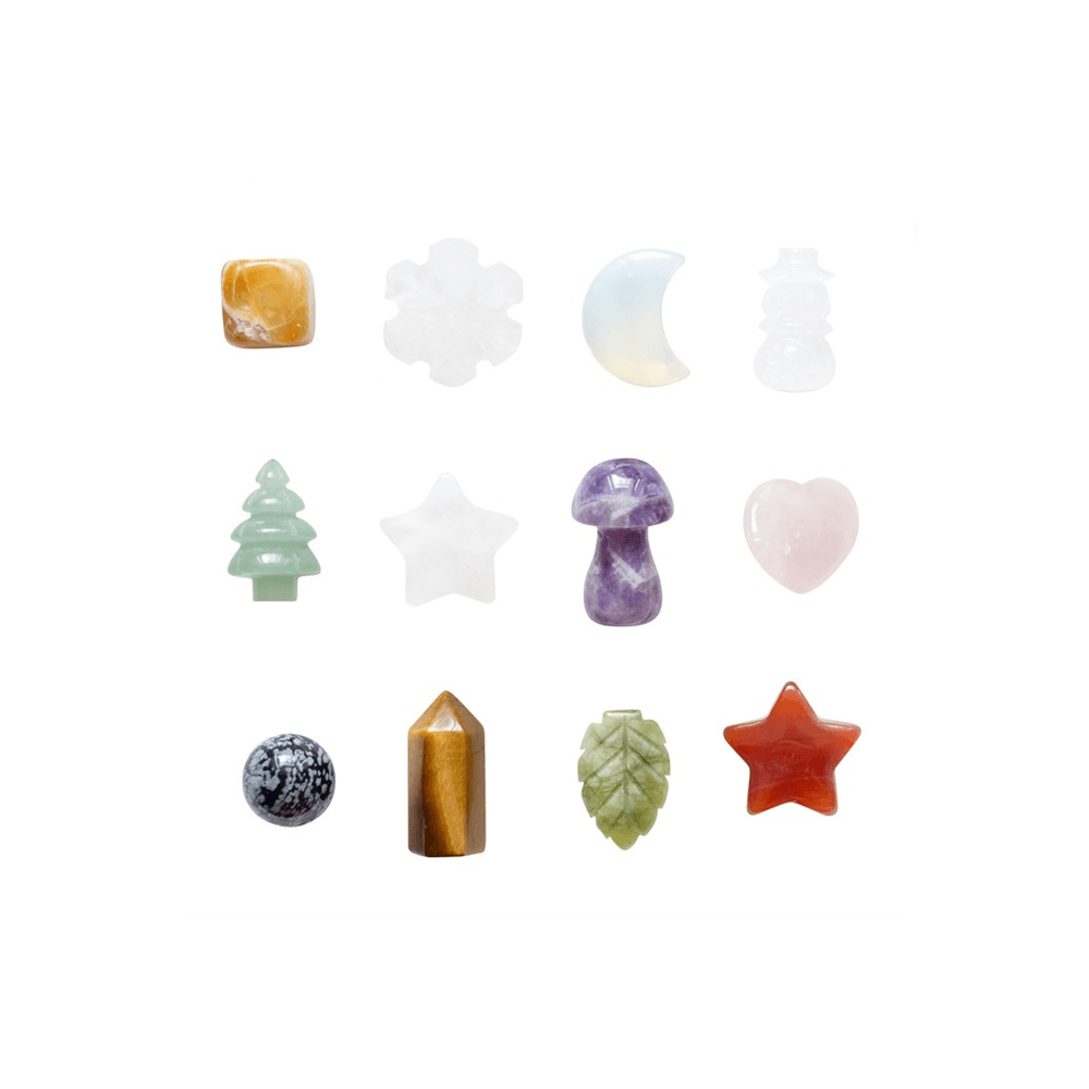 12 Days of Christmas Shaped Crystal Advent Calendar - The Energy Emporium