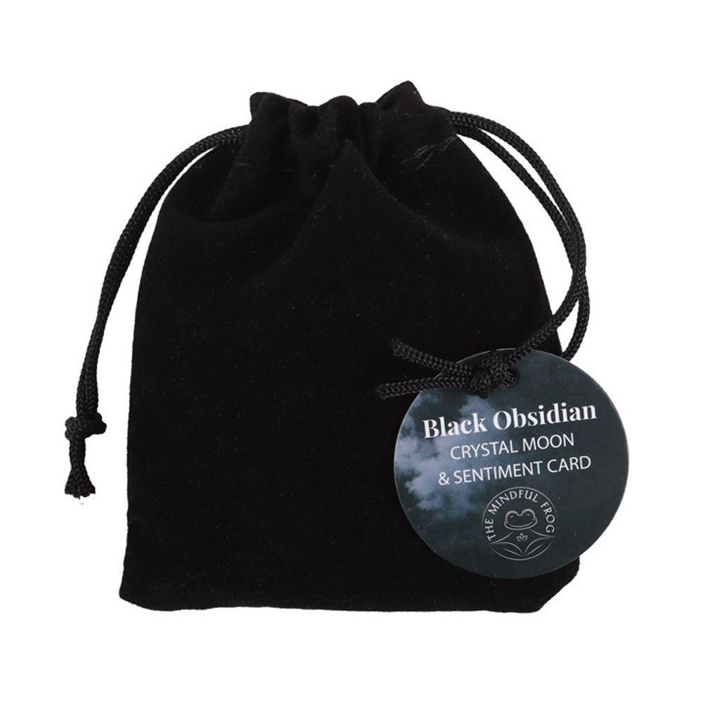 The Darkest Nights Black Obisidian Moon in a Bag - The Energy Emporium