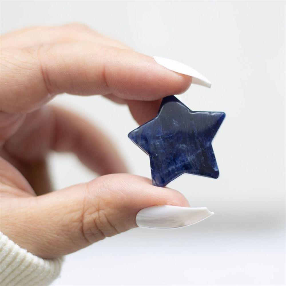 Lucky Stars Lucky Sodalite Crystal Star in a Bag - The Energy Emporium