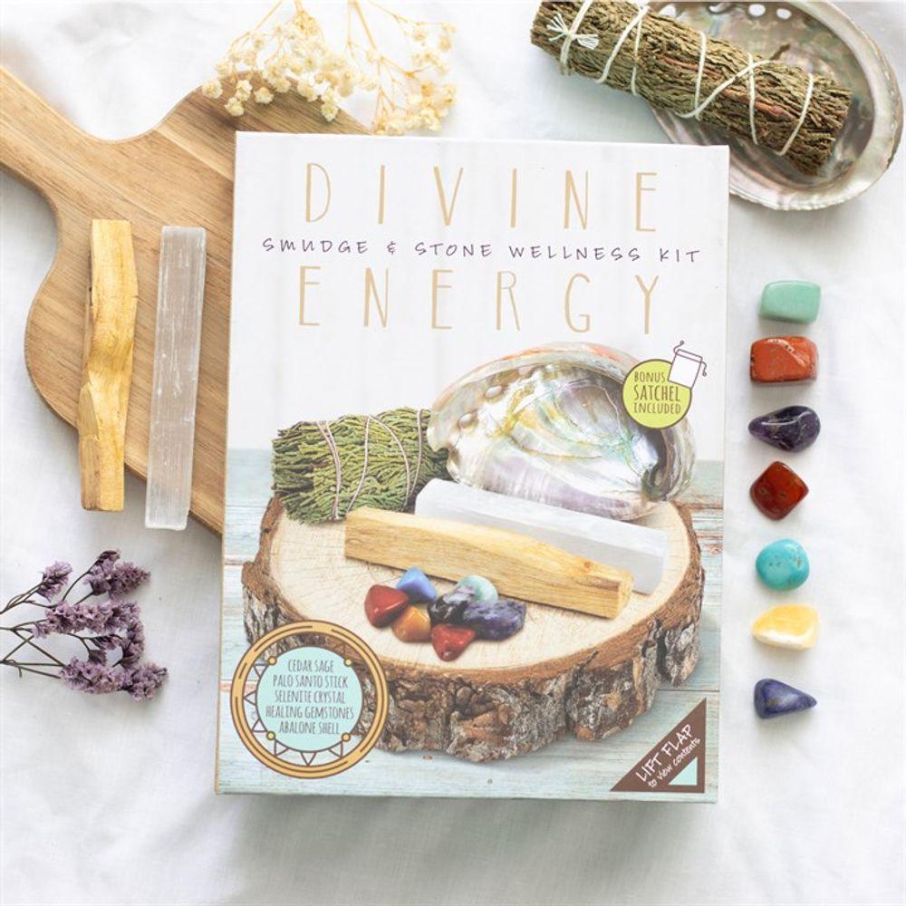 Divine Energy Smudge and Stone Wellness Kit - The Energy Emporium