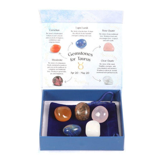 Taurus Crystal Tumblestone Set - The Energy Emporium